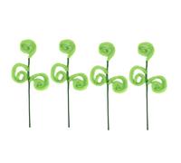 4pcs Green Furry Christmas Tree Picks, 17 Inch Green Christmas Trees Decorations Tree Topper Filler Decor for Xmas Home Decor