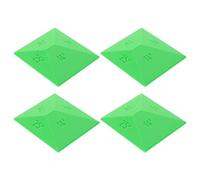 4pcs Green Knife Sharpening Angle Guide, 14° to 25° Adjustable | Ceramic and Plastic Clip-on Accessory, Double-sided Whetstone Compatible, Portable for Kitchen Sharpening and Camping