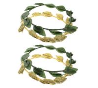 4pcs Green Leaf Crown Headband for Carnival Party Costume Accessory
