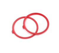 4pcs Green Red Yellow Air Condition Vent Outlet Ring Replacement Cover Trim, for A3 2013-2017 for S3 2013-2016(Red)