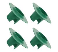 4pcs Green Sprinkler Head Protector Donut Style Sturdy Plastic Guard