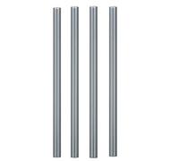 4Pcs Grey Gold Orange Glass Tubes for Drinking Straws