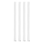 4Pcs Grey Gold Orange Glass Tubes for Drinking Straws