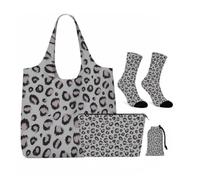 4Pcs Grey Leopard Print5 Gifts for Women Girls Leopard Lover