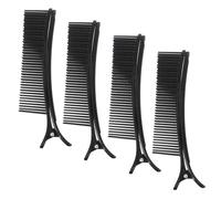 4PCS Grip Clips for Hair Sectioning, Professional Hair Styling Clips,Hair Stylist Nonslip Hair Clips for Salon Home Styling, Haircuts Dying Hair Partition Styling Tools (Small)