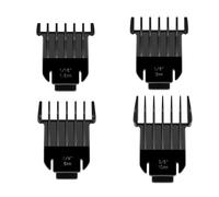 4pcs Guards Attachment Comb 1/16-3/8-Inch Snap-On Guide Comb，Compatible for Andis ，Compatible for Slimline Pro Li D8 T-Blade ，Trimmer Replacement Parts