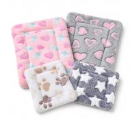 4Pcs Guinea Pig Bed Mats, Washable Soft Resting Pads, 30 x 40cm, 15 x 20cm | Soft pet cage mats, ideal for guinea pigs, hamsters and small animals to create a comfortable habitat