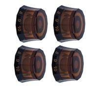 4PCS Guitar Control Knob Clear Knob Electric Guitar Base Top Hat Speed Volume Tone Control Replacement Electric