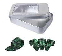 4Pcs Guitar Finger Picks Flat Thumbpicks Thumb And Finger Picks For Fingerstyle Acoustic Guitar Banjo Or Ukulele Flat Thumbpicks