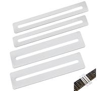 4PCS Guitar Fingerboard Guards Guitar Luthier Maintenance Kit Stainless Steel Guitar Fingerboard Fretboard Protector for Dressing and Polishing Frets