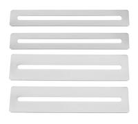 4pcs Guitar Fingerboard Guards Guitar Luthier Maintenance Kit Stainless Steel String Polishing Tool Accessories Scratch Resistant Fretboard Protectors for Repairing and Polishing Frets