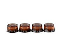 4Pcs Guitar Knobs Volume Tone Control Guitar Knobs Top Hat Knob 6mm Shaft Hole Potentiometer Control Speed Top Hat Volume Tone Electric Replacements Potentiometer Knob