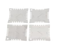 4Pcs Guitar Notched Radius Gauges, High Strength Stainless Steel Fretboard Measuring Luthier Tool Set