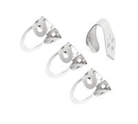 4Pcs Guitar Picks For Finger & Thumb Metal Adjustable Plectrums Pick For Bass Ukulele Finger For Guitar