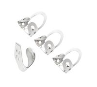 4Pcs Guitar Picks For Finger & Thumb Metal Finger Picks Adjustable Guitar Plectrums Pick For Bass Ukulele