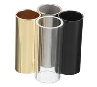 4Pcs Guitar Slide Accessories Tuning Slide for Electric Guitars Metal Bars Transparent for Blues Country Jazz Music Performance