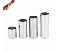 4PCS Guitar Slide Set, 1.1/2/2.36/2.75inch Stainless Steel Cylinder Tube Electric Guitar Slide Tone Bar Accessory for Electric Guitar Lovers, 0.98×0.82 Inch