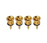 4Pcs Guitar Strap Locks Metal Buttons End Pin Electric Bass Security Straplocks Metal Buttons