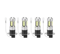 4Pcs H3 Super Bright LED Fog Driving DRL Light Bulbs Kit 6000K White