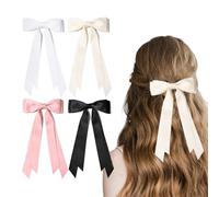 4PCS Hair Bows for Women, Aesthetics Cute Accessory Big Hair Bow for Women Girls Teens Daughter Friend(Multicolour)