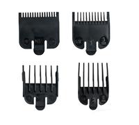 4Pcs Hair Clipper Guards,Black 1.5mm 3mm 4.5mm 6mm Clipper Guard Set | for Most Wahl Clippers and Baby Attachments Trimmer Comb Combination Set for Barbers Home Pet Haircuts Universal Practical