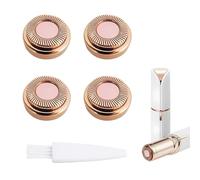 4PCS Hair Remover Replacement Heads Compatible with Gen 1 Finishing Touch Flawless Facial Removal Hair Removal Tool, Effortless Gentle Effective on All Skin Types Rose Gold
