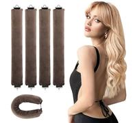 4pcs Hair Rollers,Heatless Blowout Hair Curlers for Long Hair,No Heat Curls to Sleep for Curl Rods,Heatless Curling Rod for All Hair Types,Lazy Curlers DIY Hair Styling Tools