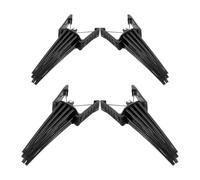 4pcs Hair Root Positioning Clip, Bangs Volumizing Styling Clip | Plastic, No Crease Design, Gentle Hold, Quick Volume Boost, Black Finish, Close Scalp Fit