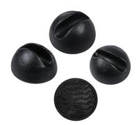 4Pcs Hairpin Leg Protector Feet, Fits for 3/8-1/2 Inch Chair & Table Black Rubber Round Chair Leg Caps Floor Protectors Non Slip Rubber Feet Caps Furniture Pads