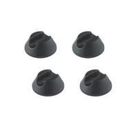 4Pcs Hairpin Legs Protector, Plastic Furniture Floor Protectors for Table Desk Chair Feet Leg, Black, 12mm
