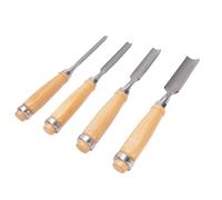 4PCS Half Round Chisel Set Professional Steel Chisel for Woodworking Shoveling Cutting, Carving Kit