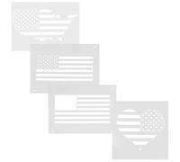 4pcs Halloween American Element Wall Paint Stencil