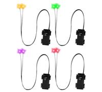 4pcs Halloween LED Glowing Light Up Eyes - Light Up Skeleton Eyes, Waterproof DIY Eye Lights For Pumpkins, Spooky Glowing Eye Ornaments With Timer For Costume Cosplay MasksSkulls Skeleton Pumpkin