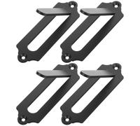 4pcs Halloween Season Euro Mount Skull Hanger Steel Wall Bracket Black | Space Saving Trophy Display, Smooth Steel Finish, Mounting Kit Included, for Antelope and Sheep Skulls