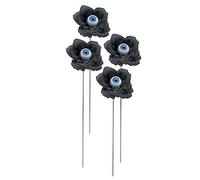 4Pcs Halloween Yard Sign Rose Eyeball Sign Outdoor Decorative Yard Halloween Stake Signs For Gardens Art Outdoor Decorations Garden Ornaments Decorations