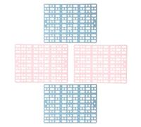 4pcs Hamster Foot Mats and Bunny Feet Pads for Small Animal Cages, Plastic Material, Supple and Comfortable Design Prevents Urine Accumulation, for Cages and Bathroom Use