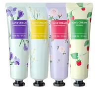 4PCS Hand Cream Gift Set for Women, Mini Multipack Hand Cream Hand Moisturiser for Working Hands Very Dry Hands, Non-greasy Moisturizing Nourishing Hand Cream Gifts