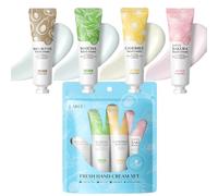 4PCS Hand Creams, Hand Cream Gift Set, Hand Cream Gift Sets For Women, Nourishing Hand Cream Set, 4 Delightful Scents For Your Skincare Routine, Matcha, Cherry Blossom, Shea Butter, Chamomile, 4 x 30g