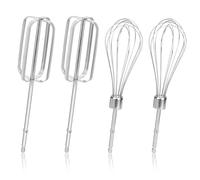 4pcs Hand Mixer Beaters Attachments, 2 Styles Stainless Steel Hand Mixer Replacement Beaters Electric Turbo Mixer Parts for Hamilton Beach Hand Mixer 62682RZ 62692 62695V 64699