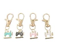 4PCS Handmade Sewing Machine Key Ring with Sparkling Rhinestone Antique Design Daily Companion Key Gift Rhinestone Sewing Machine Key Chain for Bag, フリーサイズ