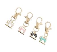 4PCS Handmade Sewing Machine Key Ring with Sparkling Rhinestone Antique Design Daily Companion Key Gift Rhinestone Sewing Machine Key Chain for Bag, フリーサイズ