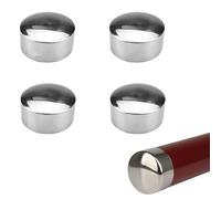4pcs Handrail End Caps,Hand Railing End Plugs,Stainless Steel Handrail Fixing End Cap for Handrail 45mm