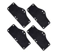 4pcs Hard Hat Sweatband Liner Reusable Black for Workers | Polyester, Clip-on Attachment, Breathable Design, Sweat Absorbing, Construction Site and Summer Use