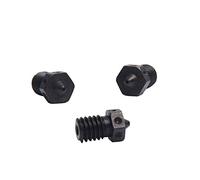 4pcs Hardened Steel Nozzles M6 Nozzle 0.25/0.4/0.5/0.6mm For 1.75mm V5 V6 Hotend Titan Aero Extruder Prusa i3 MK3 3D Printer Printing PEI PEEK or Carbon Fiber Filament Use