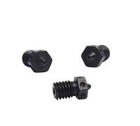 4pcs Hardened Steel Nozzles M6 Thread Nozzle 0.4mm For 1.75mm V6 Hotend Prusa i3 MK3 3D Printer Printing PEI PEEK or Carbon Fiber Filament use (4x0.4mm))