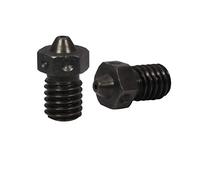 4pcs Hardened Steel Nozzles M6 Thread Nozzle 0.6mm 0.8mm for 1.75mm V6 Nozzle Hotend Prusa Printing PEI PEEK or Carbon Fiber Filament use (2x0.6 +2x0.8)
