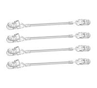 4pcs Hat Strap Clips 7.87 Inch PC Windproof Retainers | Retractable Spring Cord, Anti-slip Stable Hold, Pocket-size Design for Running and Daily Outings