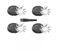 4pcs Head Shaver Replacement Blades ,Compatible for Skull ,Shaver ,Compatible for Pitbull ,4 Head Series and 3 Head Series Shaver Accessories(4B PCS)