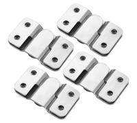 4Pcs Headboard Wall Fixings Brackets, Flush Concealed Mount Bracket, Stainless Steel Heavy Duty Picture Hanging, Universal Furniture Connector Large Z Clip Brackets for Pictures Mirrors Frames
