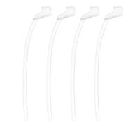 4pcs Hearing Aid Sport Locks, Anti-Slip Secure Retention Hearing Aid Fixing Tail Accessories and Supplies for Oticon 85db (Transparent)